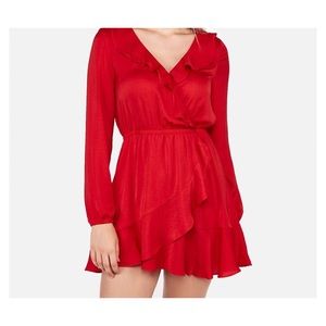 EXPRESS Wrap Front Mini Dress